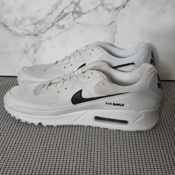 Nike Air Max 90 Next Nature Womens Sneakers Shoes White Black Size 12 - Picture 2 of 10
